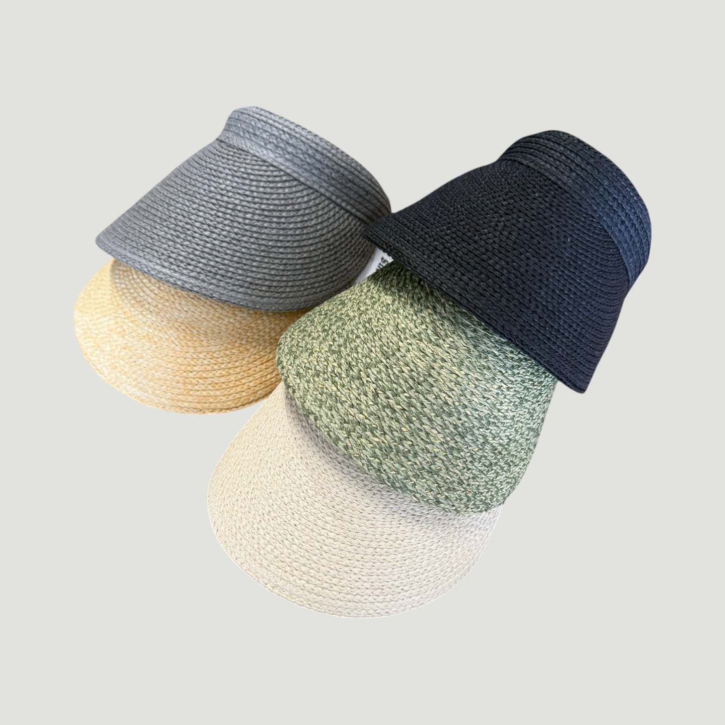 Raffia Wide Brim Sun Visor