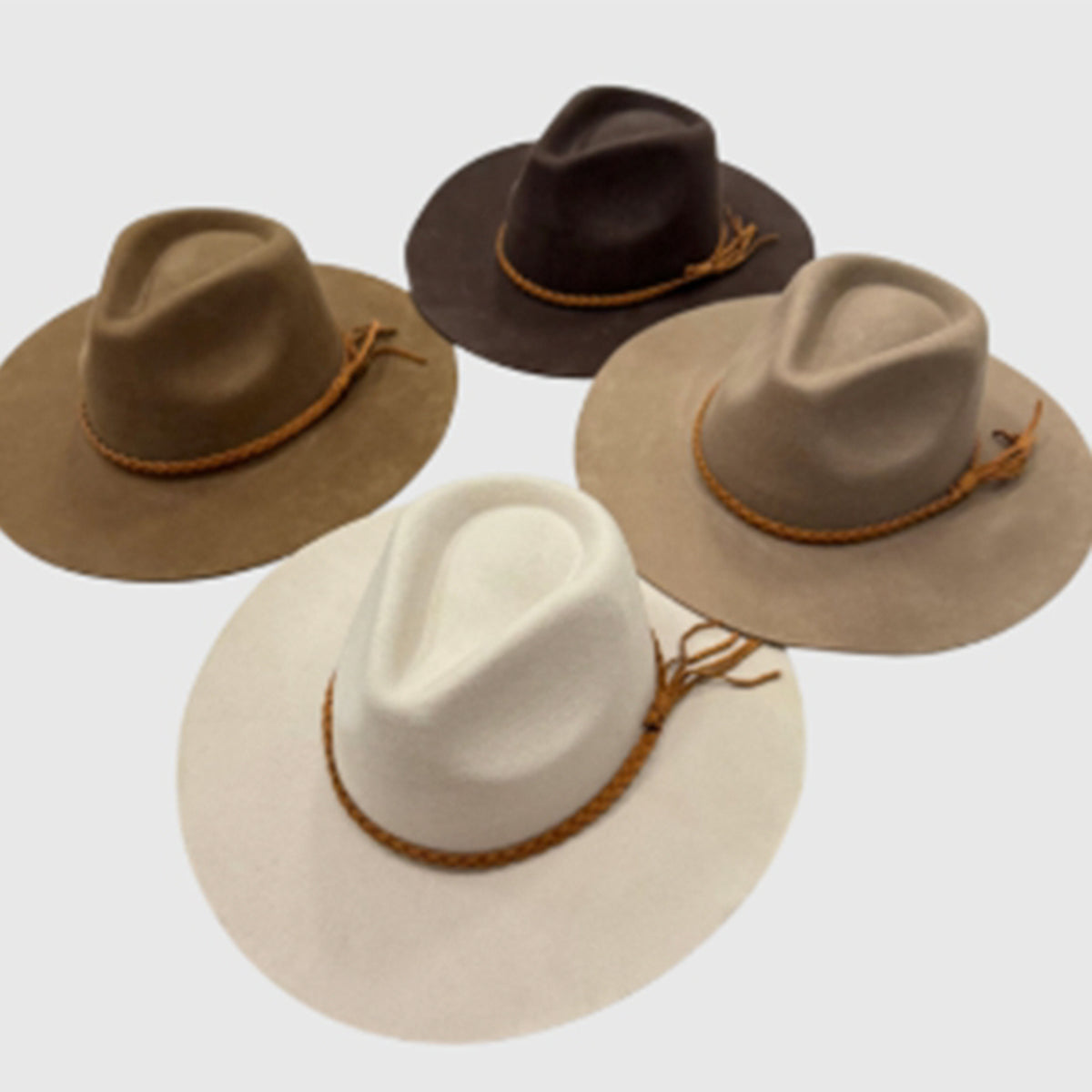 Suede Braid Rancher Hat