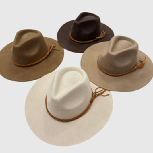 Suede Braid Rancher Hat