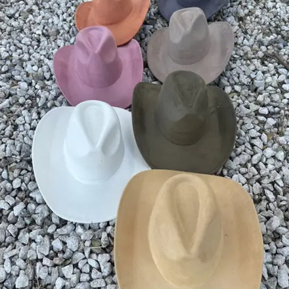 VEGAN SUEDE COWBOY HAT