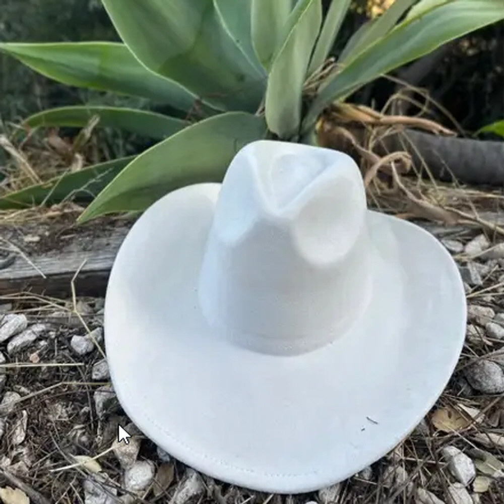 VEGAN SUEDE COWBOY HAT