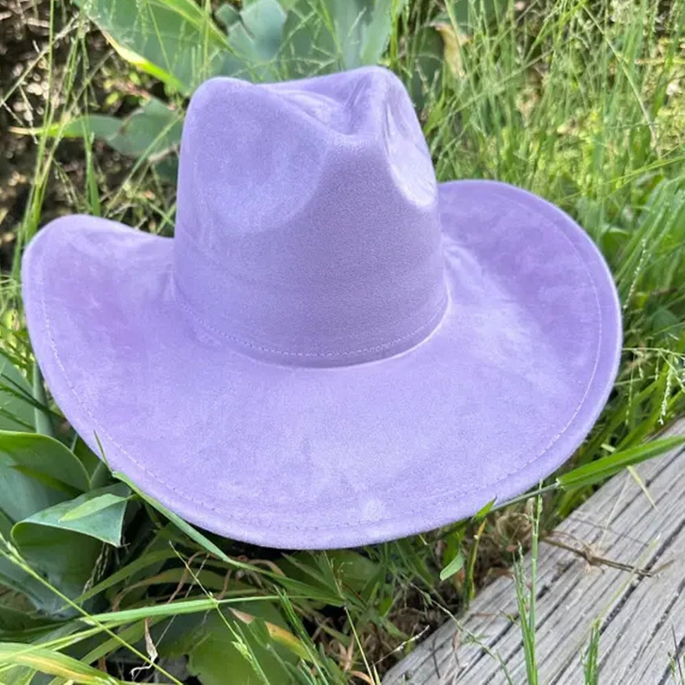 VEGAN SUEDE COWBOY HAT