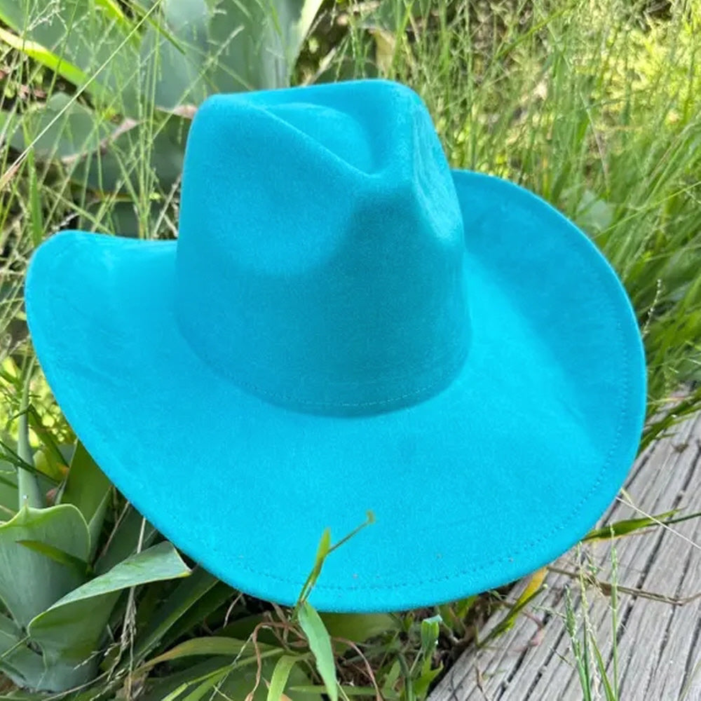 VEGAN SUEDE COWBOY HAT