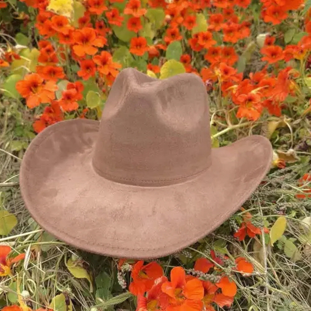 VEGAN SUEDE COWBOY HAT