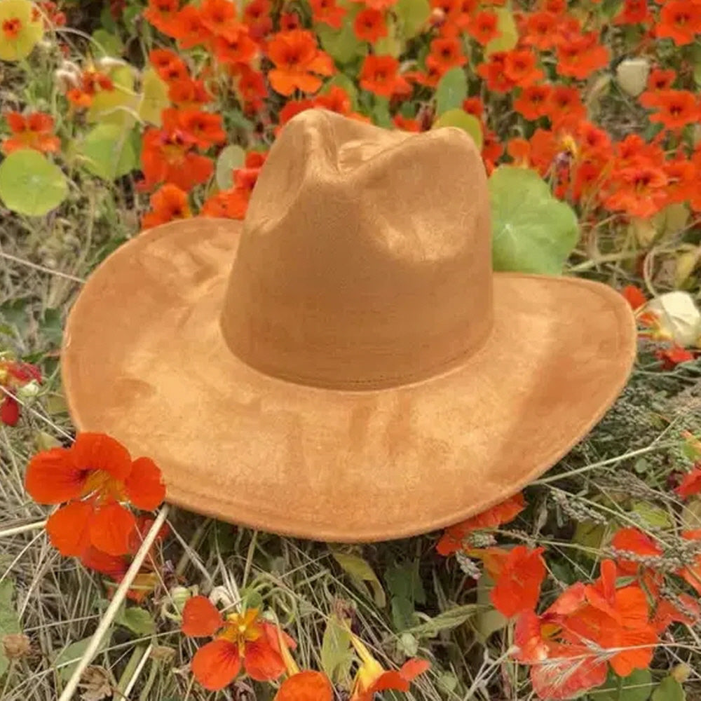 VEGAN SUEDE COWBOY HAT