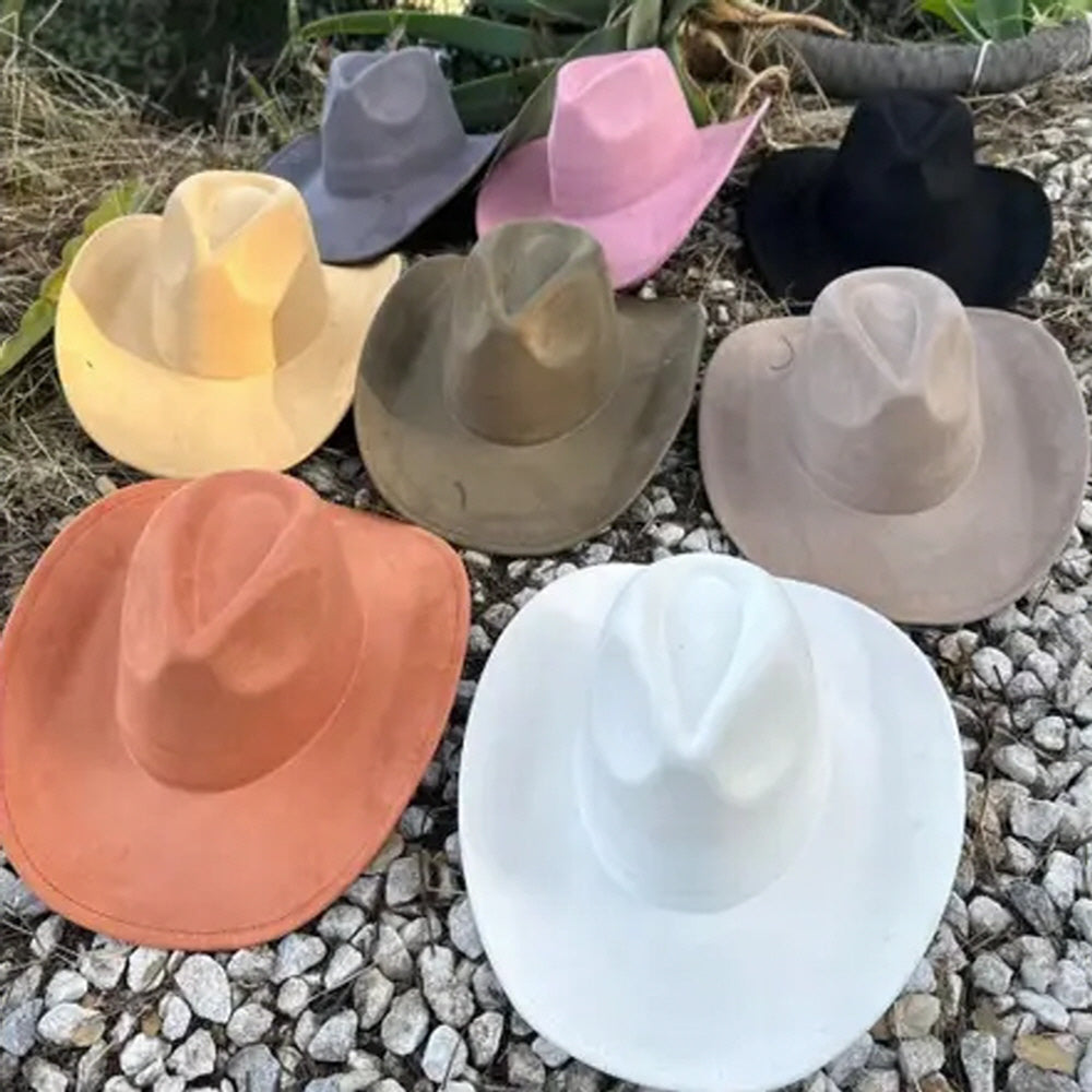 VEGAN SUEDE COWBOY HAT