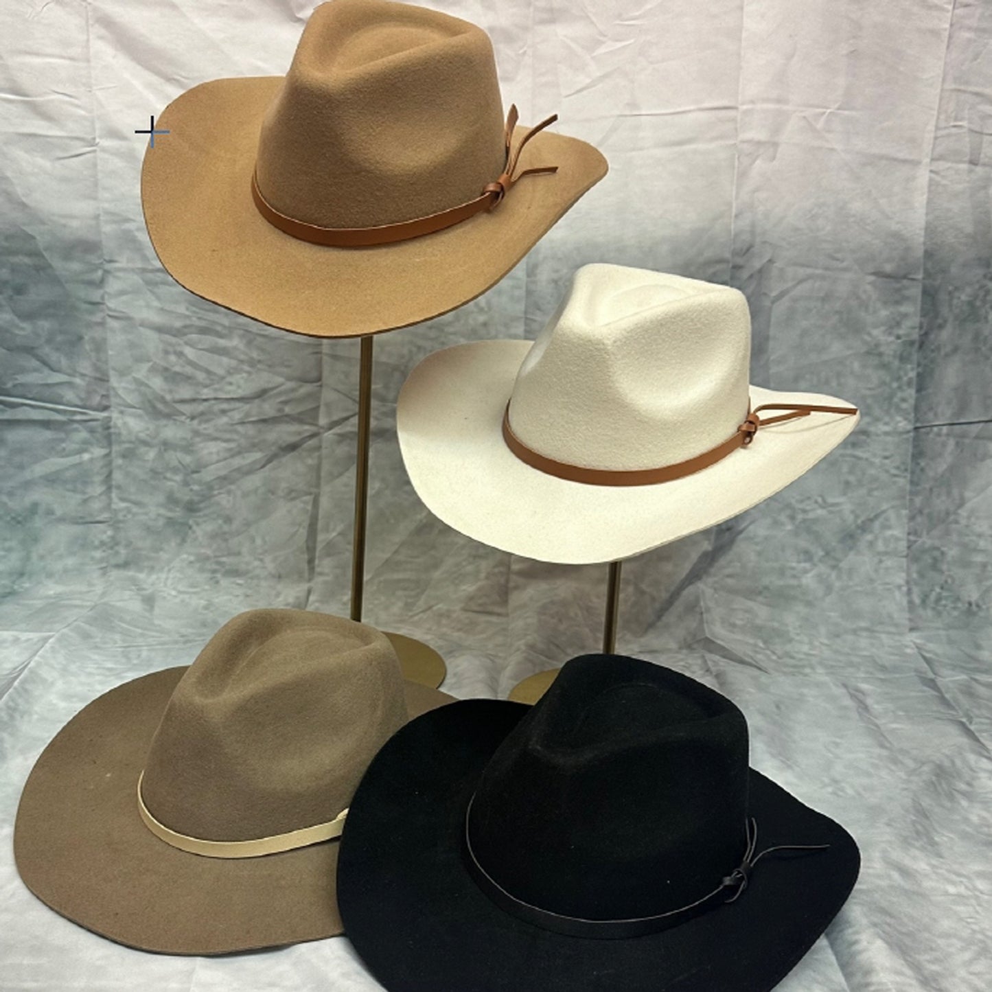 WOOL CLASSIC COWBOY HAT WITH LEATHER BELT