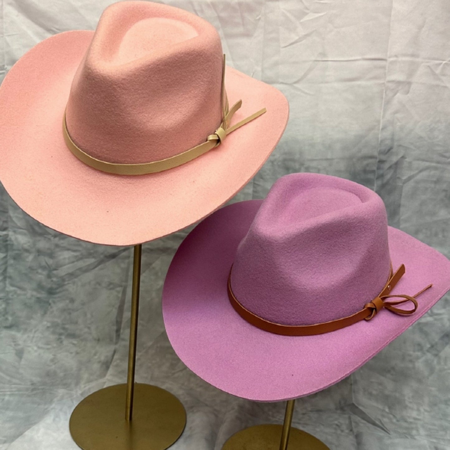 WOOL CLASSIC COWBOY HAT WITH LEATHER BELT