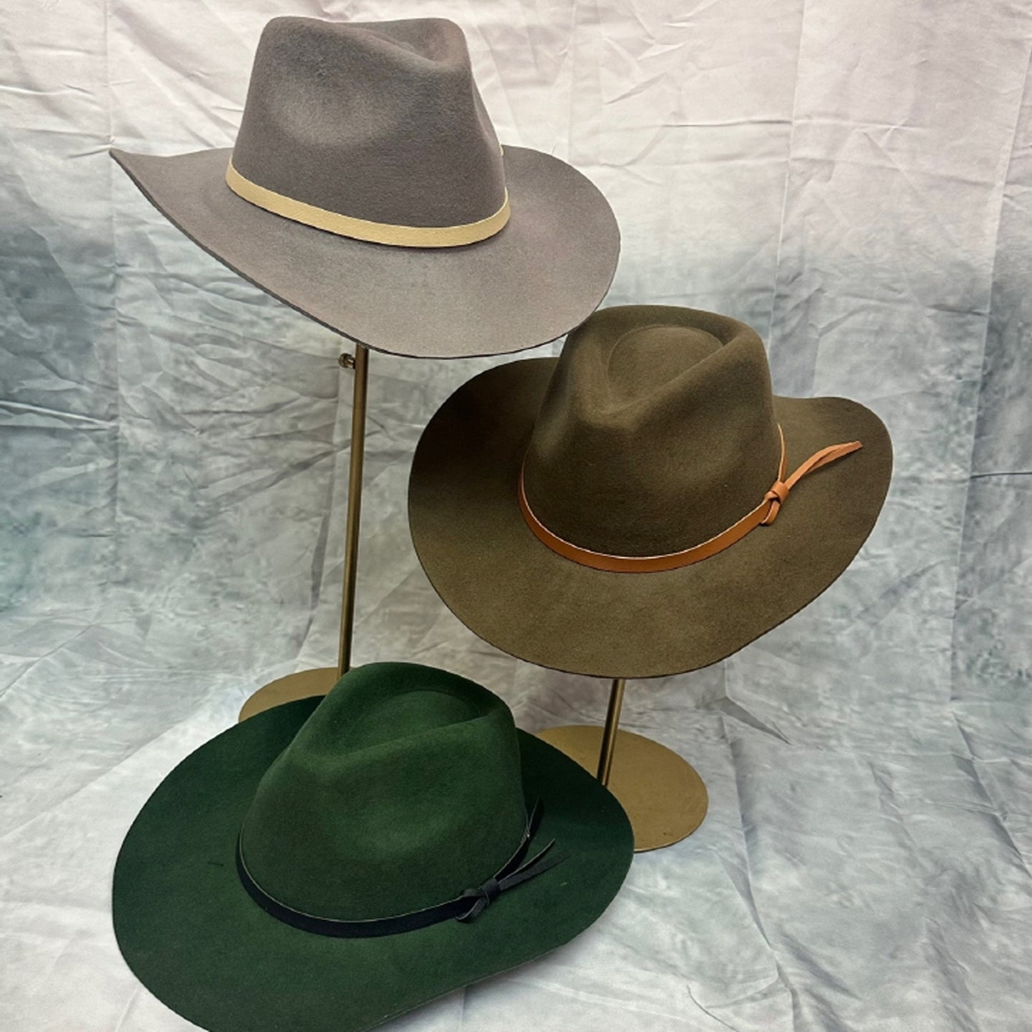 WOOL CLASSIC COWBOY HAT WITH LEATHER BELT