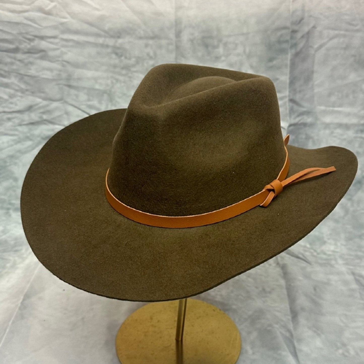 WOOL CLASSIC COWBOY HAT WITH LEATHER BELT