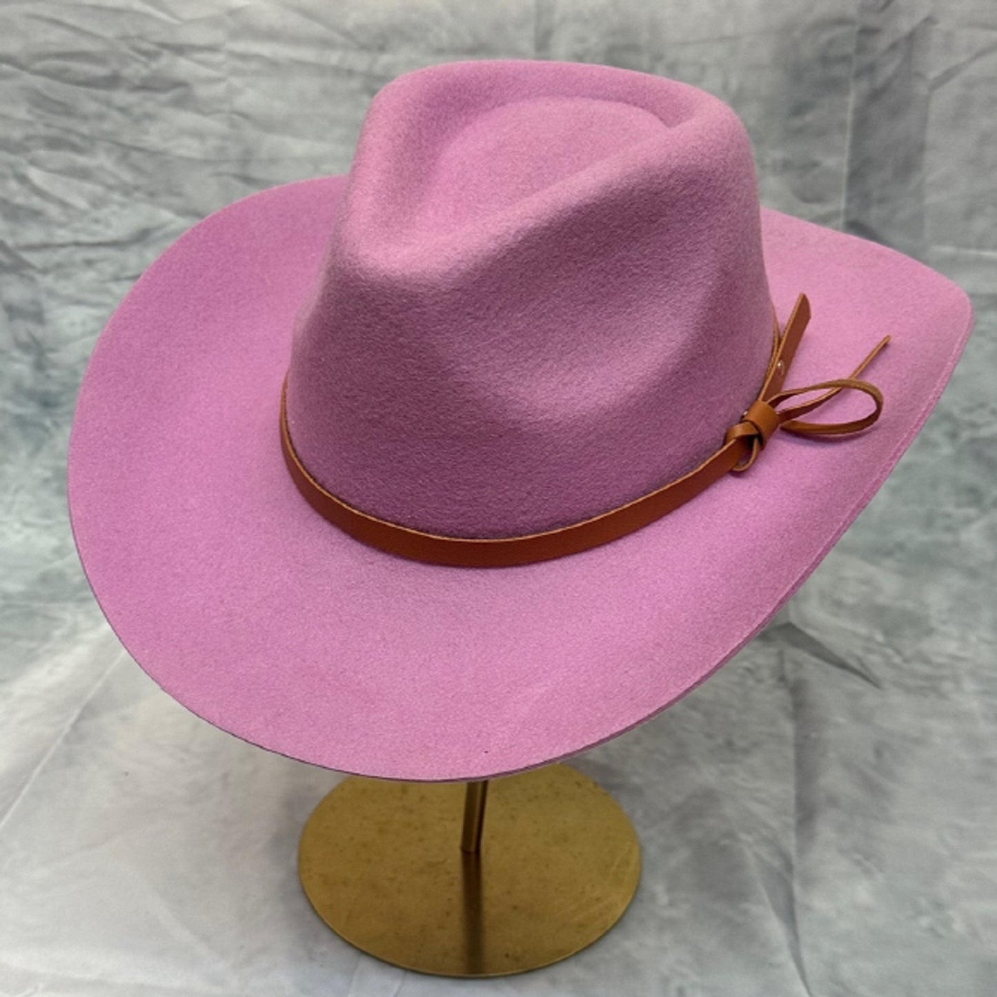 WOOL CLASSIC COWBOY HAT WITH LEATHER BELT