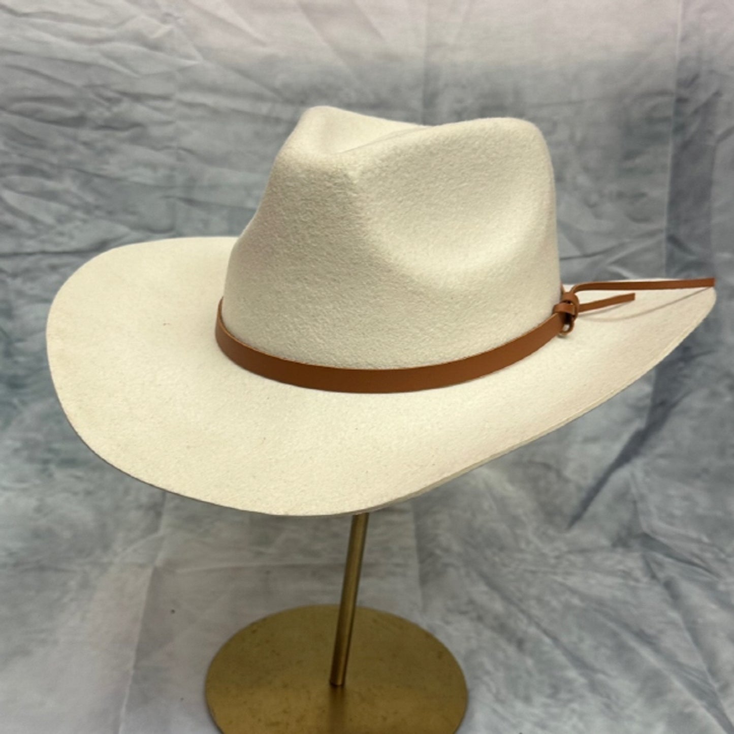 WOOL CLASSIC COWBOY HAT WITH LEATHER BELT