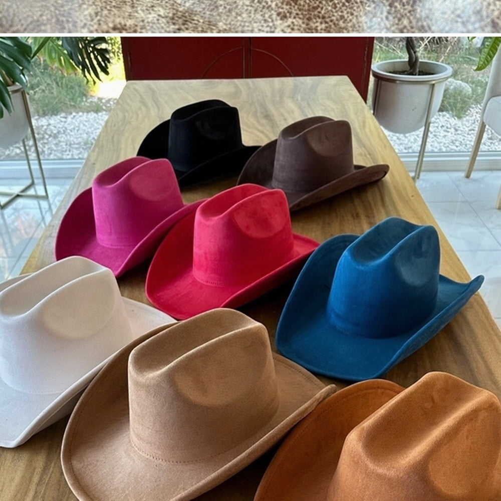 VEGAN SUEDE CATTLEMAN HAT