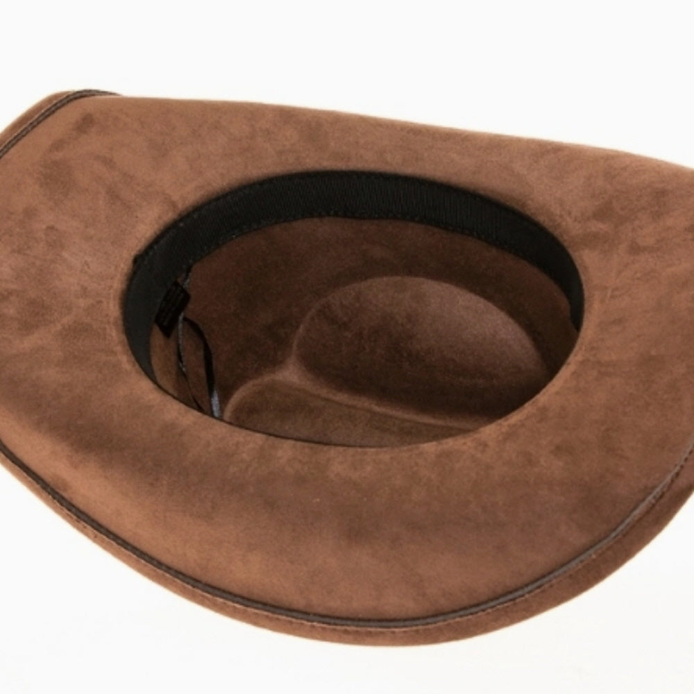 VEGAN SUEDE CATTLEMAN HAT