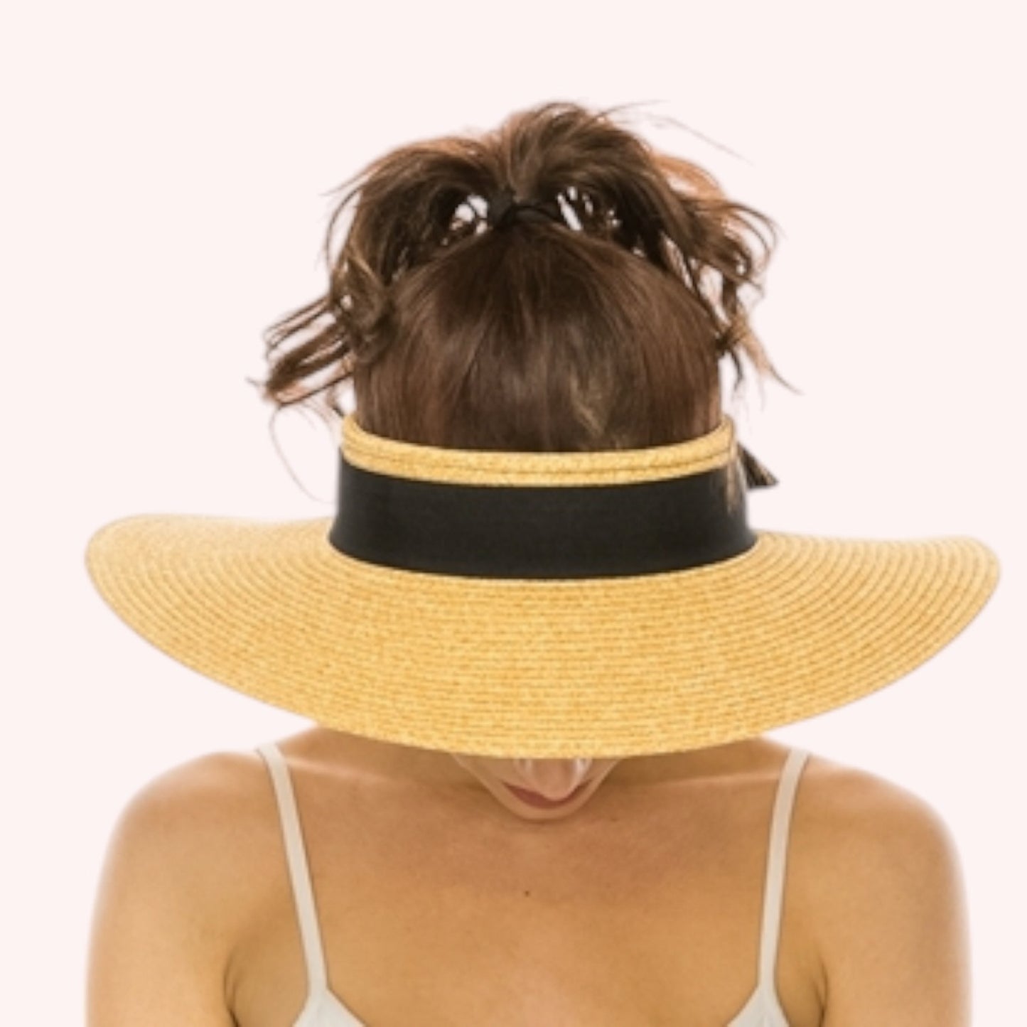 Luna Crownless Sun Hat – Elegant & Adjustable