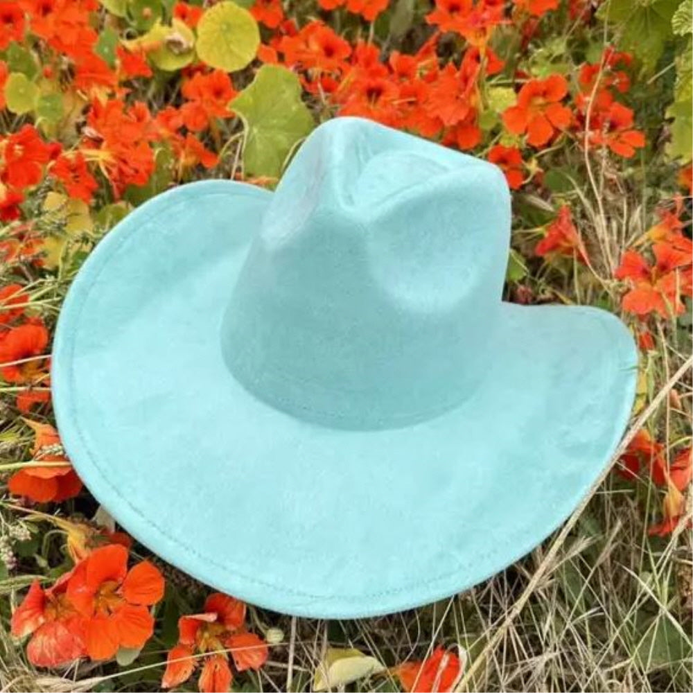 VEGAN SUEDE COWBOY HAT