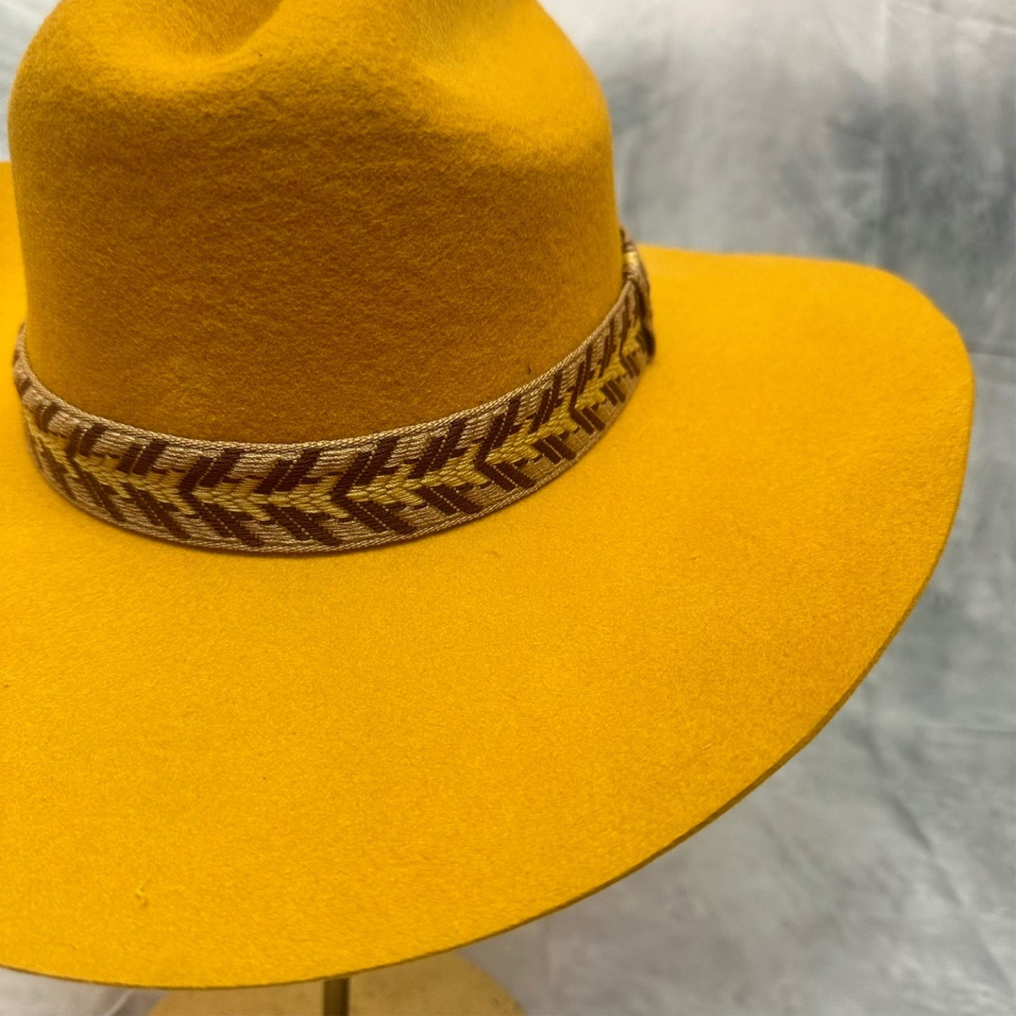 AUSTRIAN WOOLVINTAGE  CATTLEMAN  HAT WITH JAQUARD TAPE