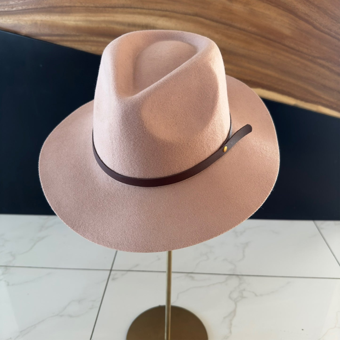 WOOL RANCHER HAT WITH LEATHER BELT