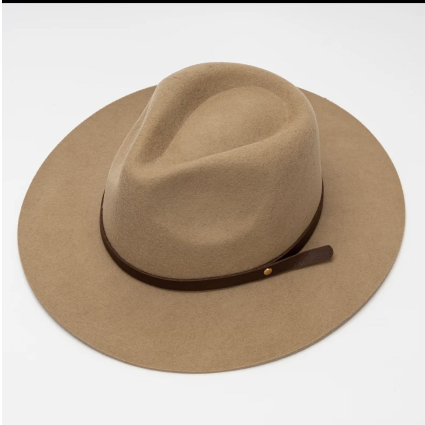 WOOL RANCHER HAT WITH LEATHER BELT