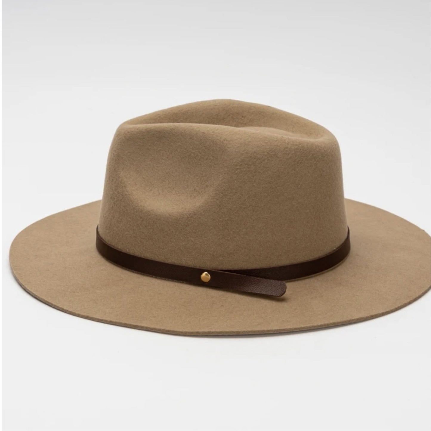 WOOL RANCHER HAT WITH LEATHER BELT