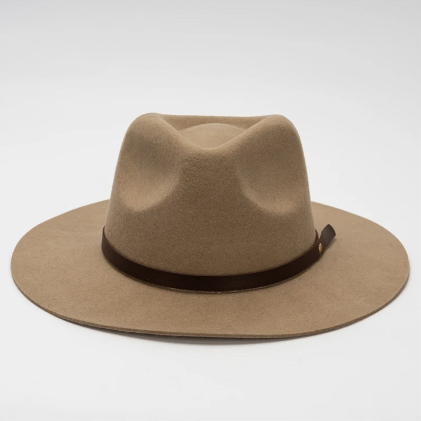 WOOL RANCHER HAT WITH LEATHER BELT