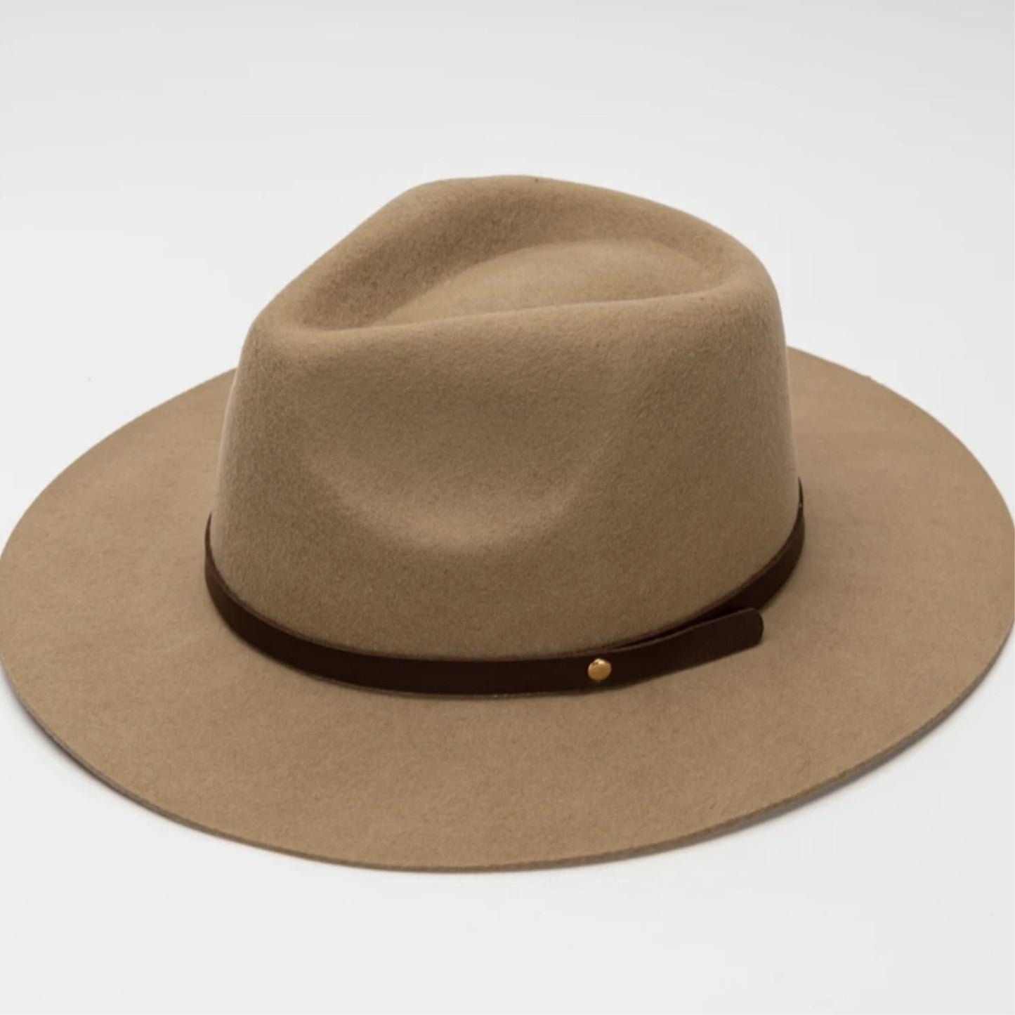 WOOL RANCHER HAT WITH LEATHER BELT