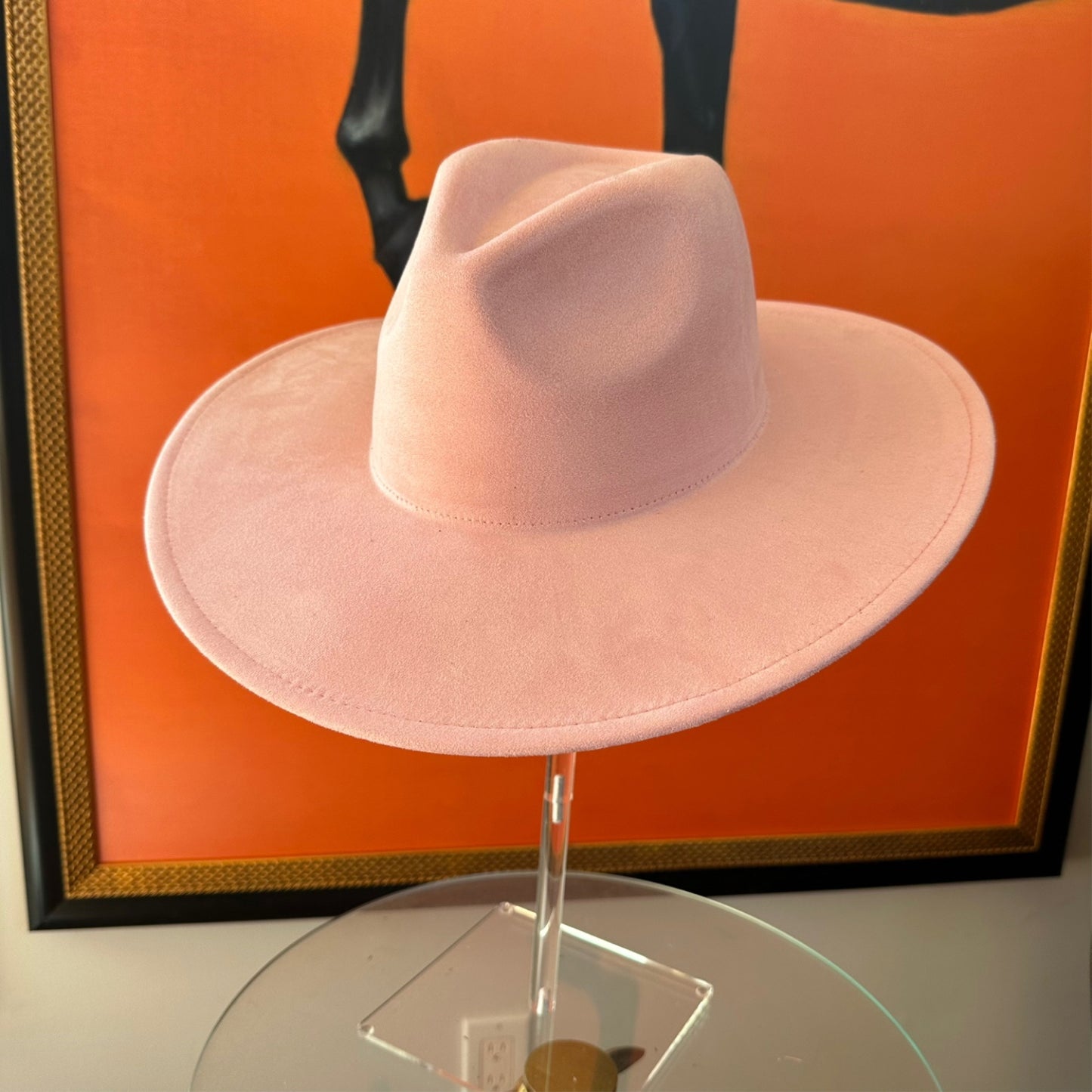 VEGAN SUEDE FEDORA HAT