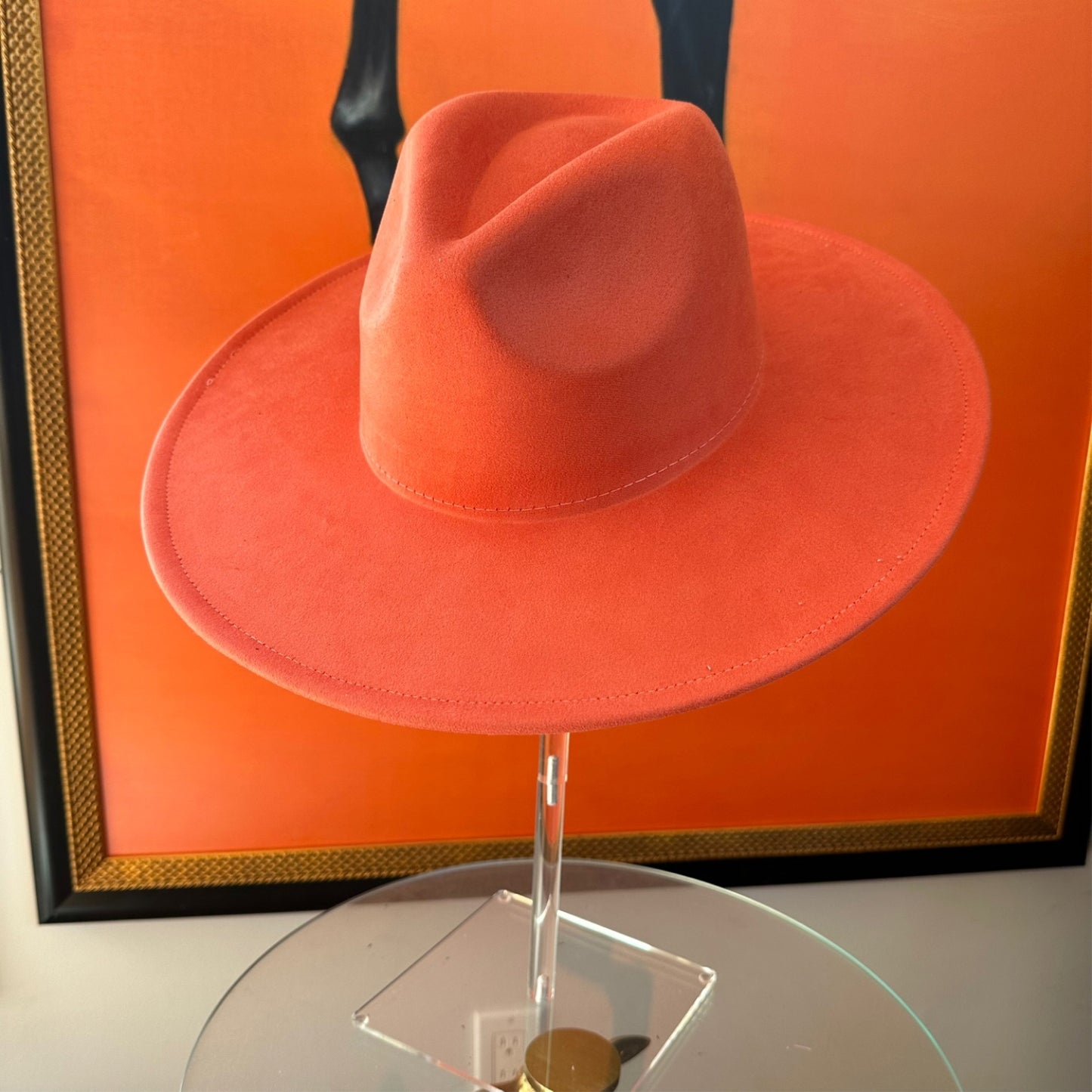 VEGAN SUEDE FEDORA HAT