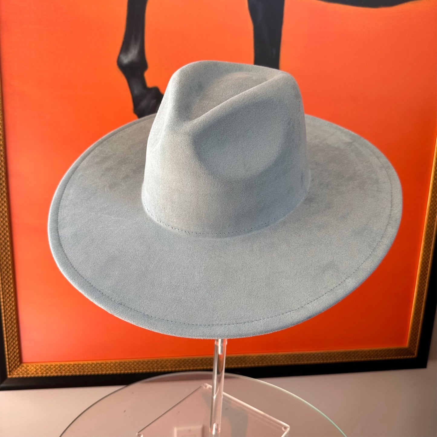 VEGAN SUEDE FEDORA HAT