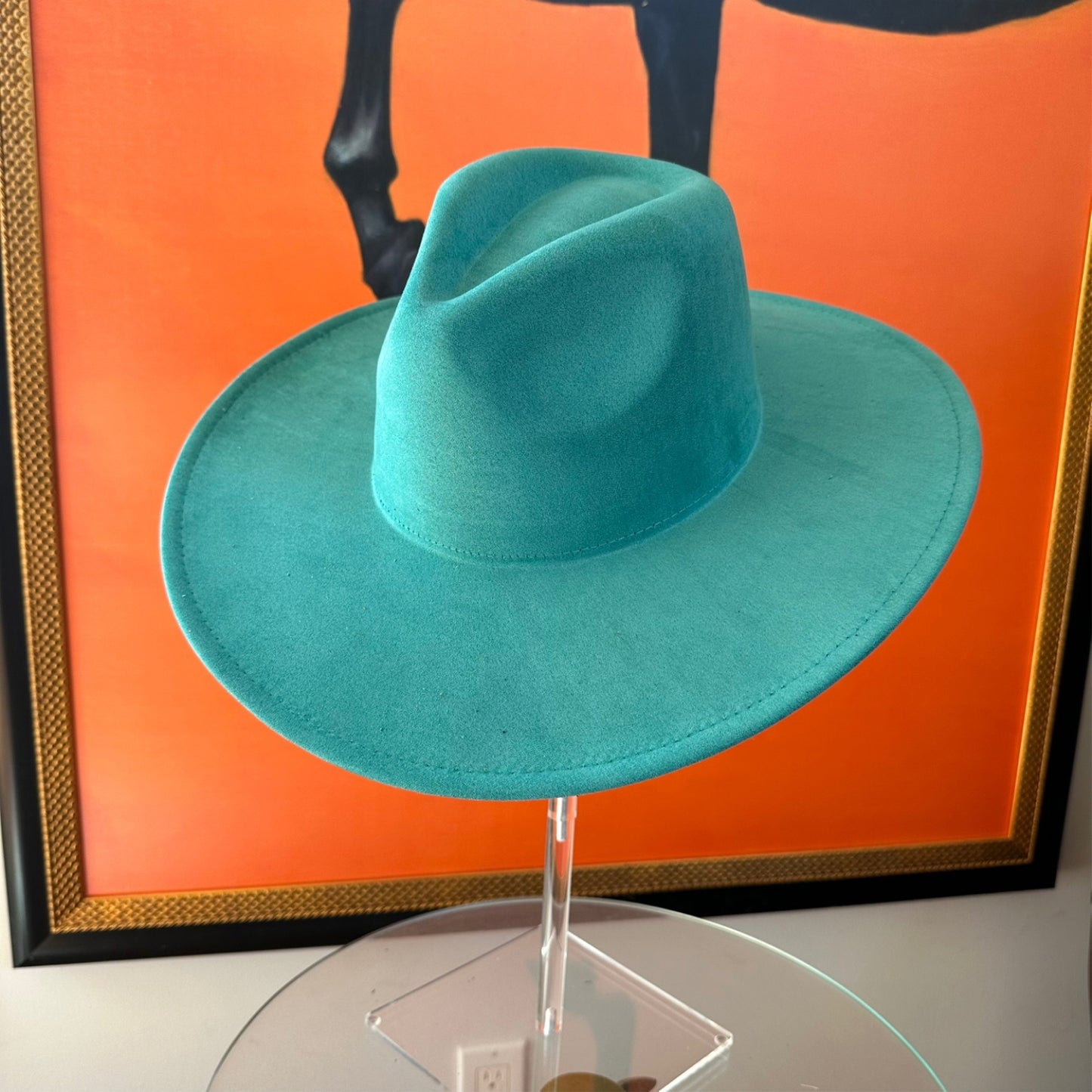 VEGAN SUEDE FEDORA HAT