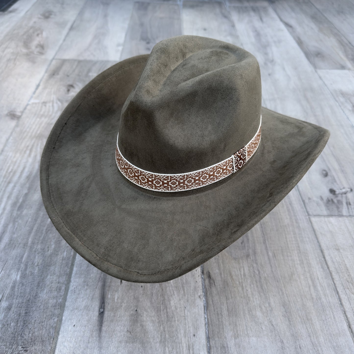 Fashion Vegan Suede Cowboy Hat