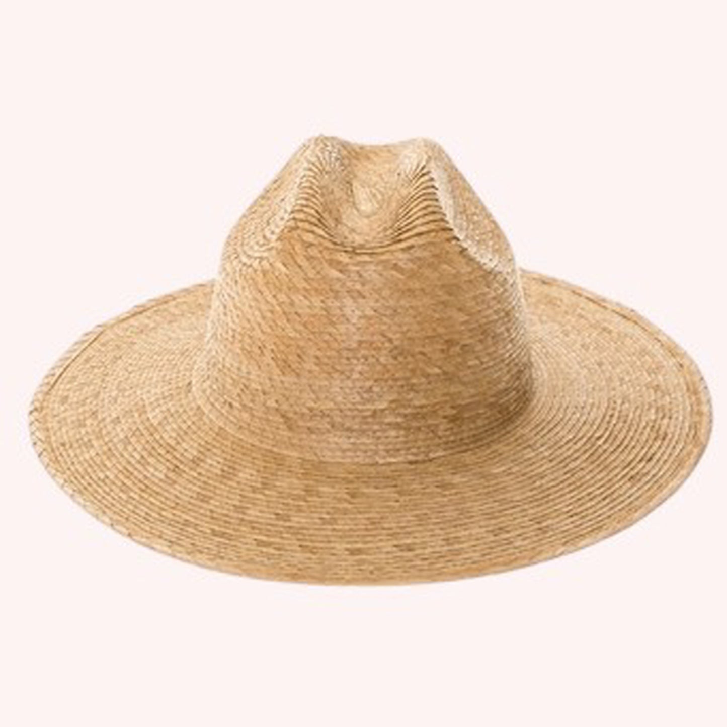 Palm Leaf Western Hat w/ Flat Brim – Handmade & UPF 50+