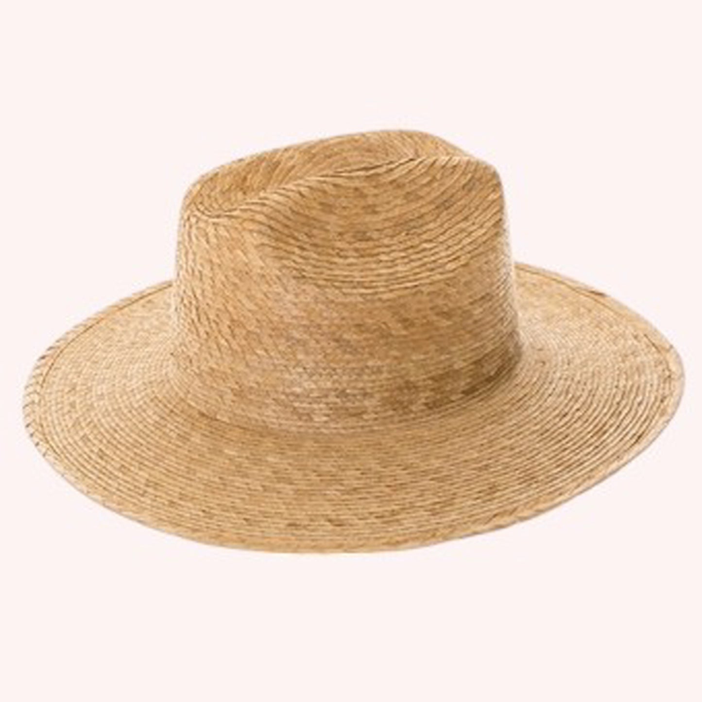 Palm Leaf Western Hat w/ Flat Brim – Handmade & UPF 50+