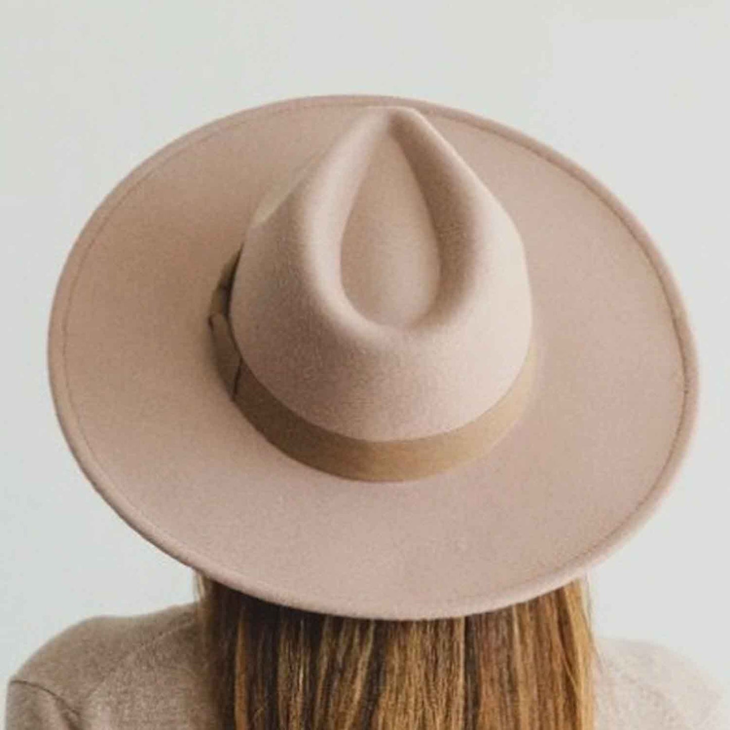 VEGAN FELT FEDORA  W/ BOW