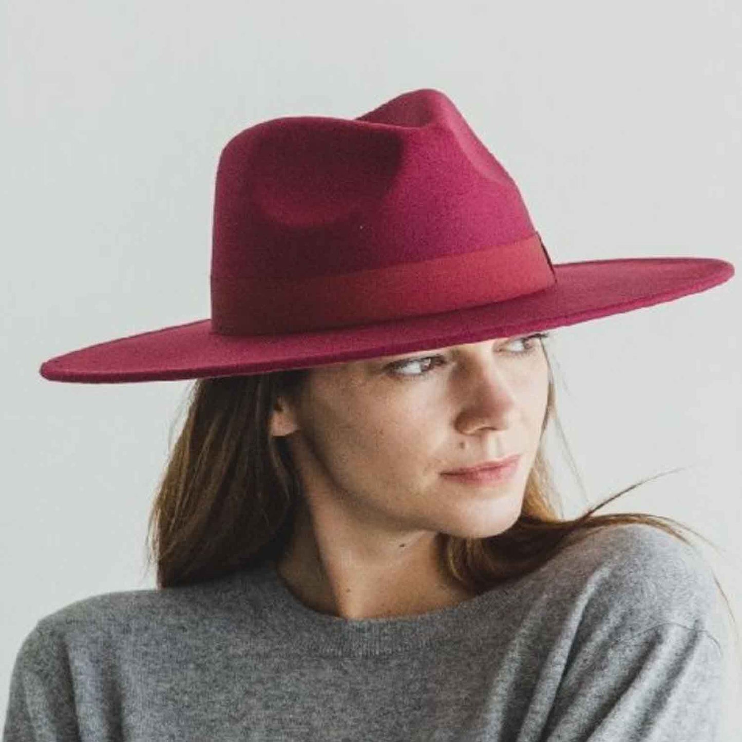 VEGAN FELT FEDORA  W/ BOW