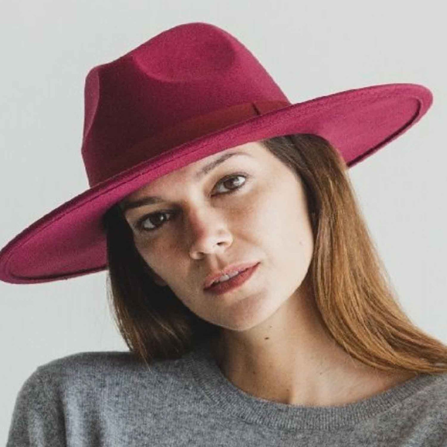 VEGAN FELT FEDORA  W/ BOW