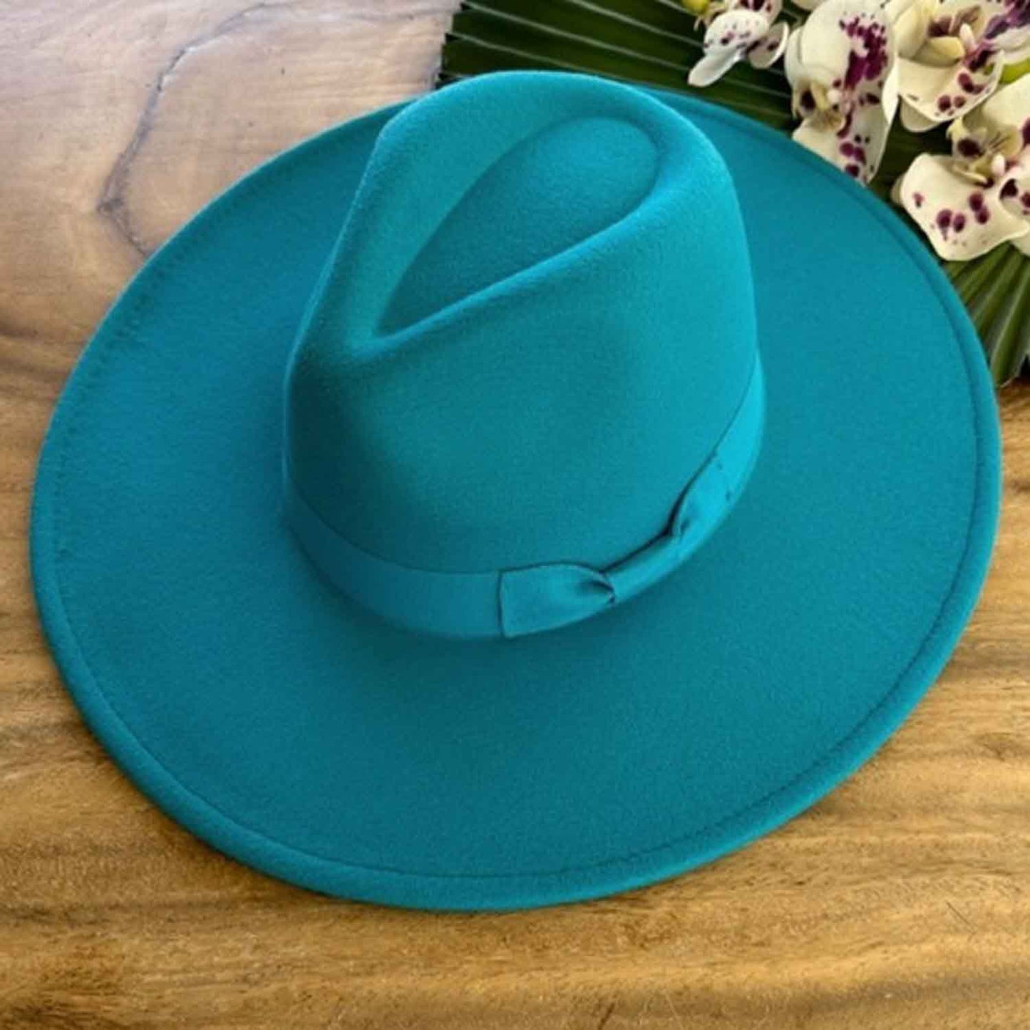 VEGAN FELT FEDORA  W/ BOW