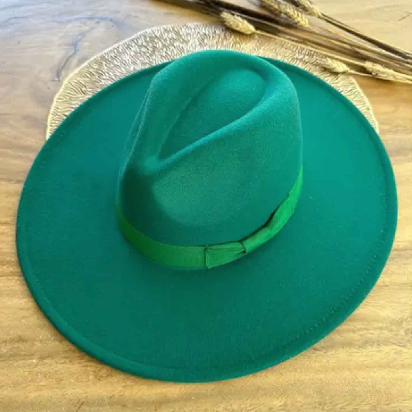 VEGAN FELT FEDORA  W/ BOW