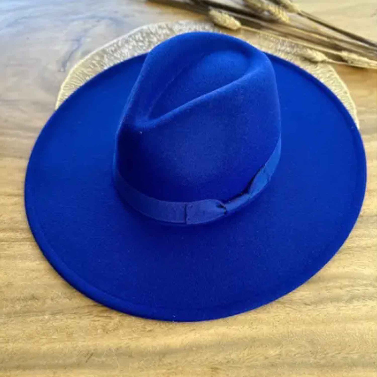 VEGAN FELT FEDORA  W/ BOW