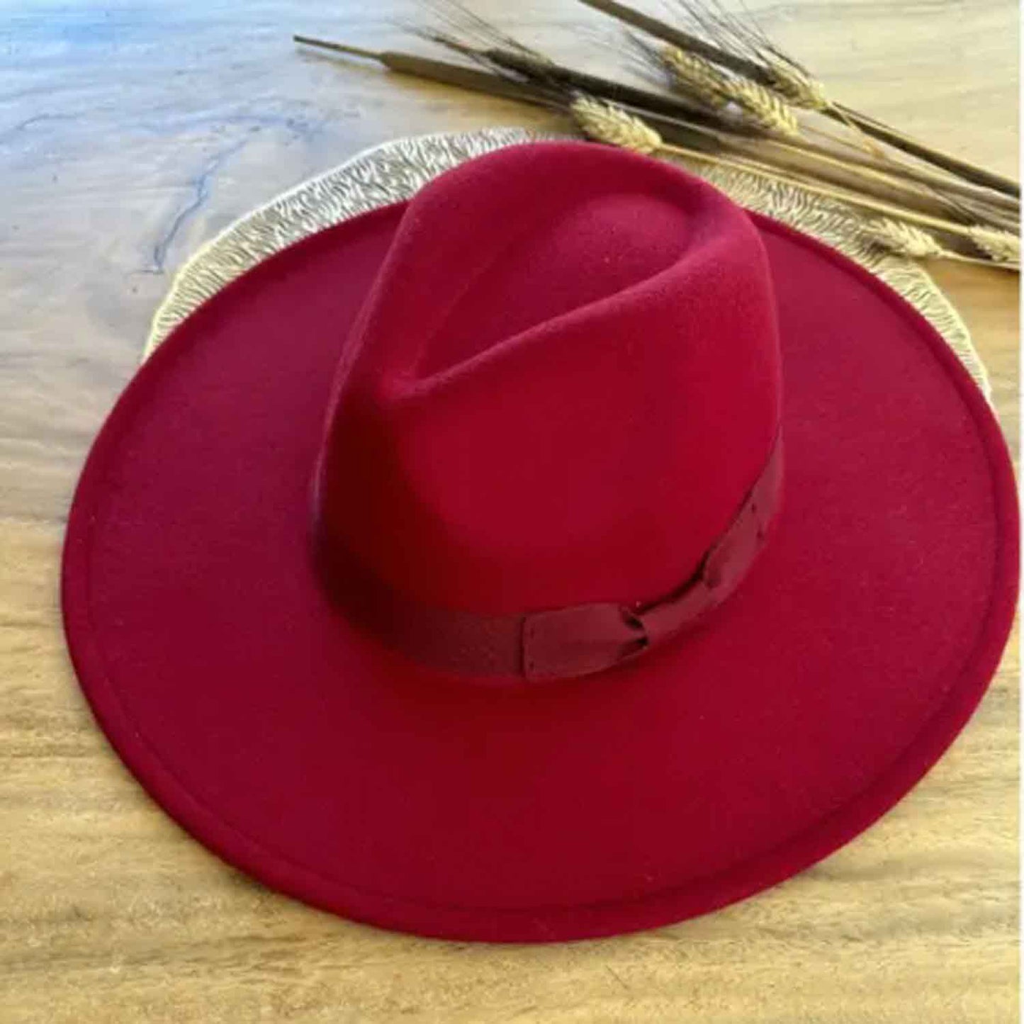 VEGAN FELT FEDORA  W/ BOW