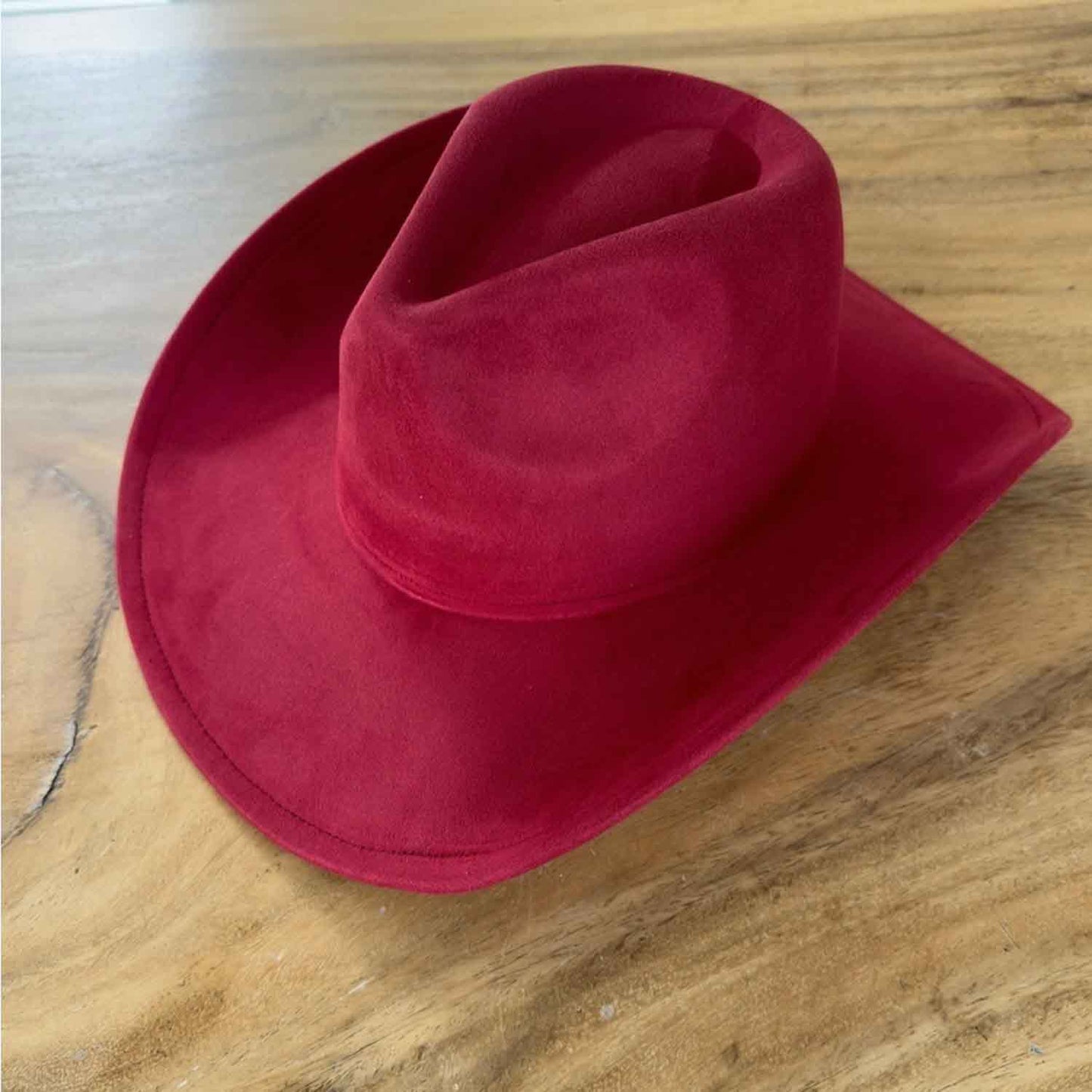 VEGAN SUEDE COWBOY HAT