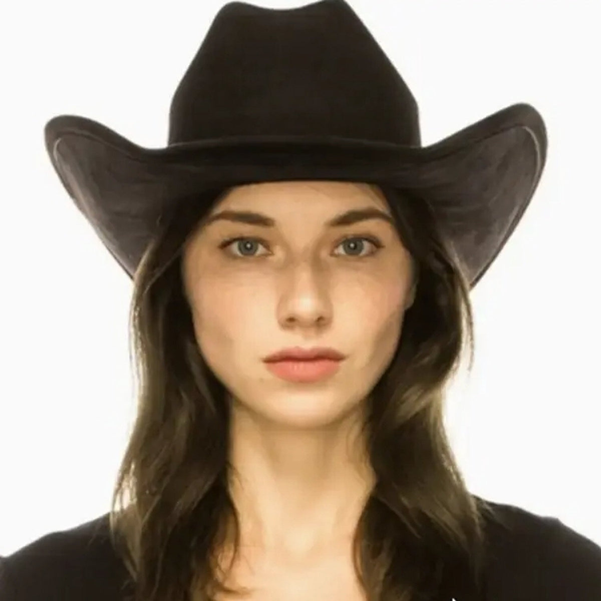 Vegan Suede Cattleman Hat
