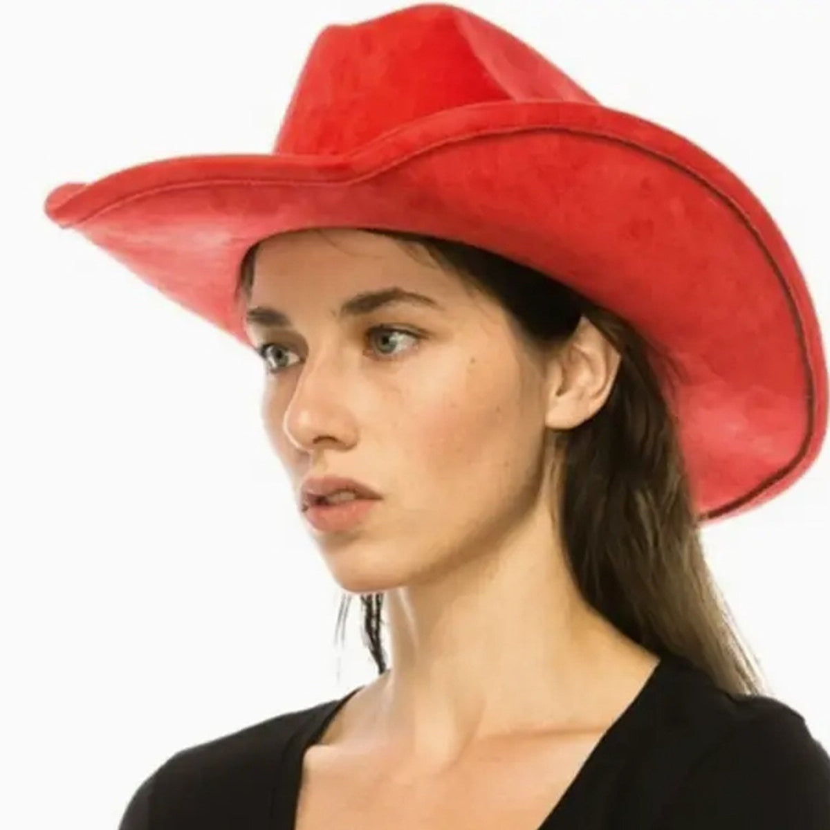 Vegan Suede Cattleman Hat