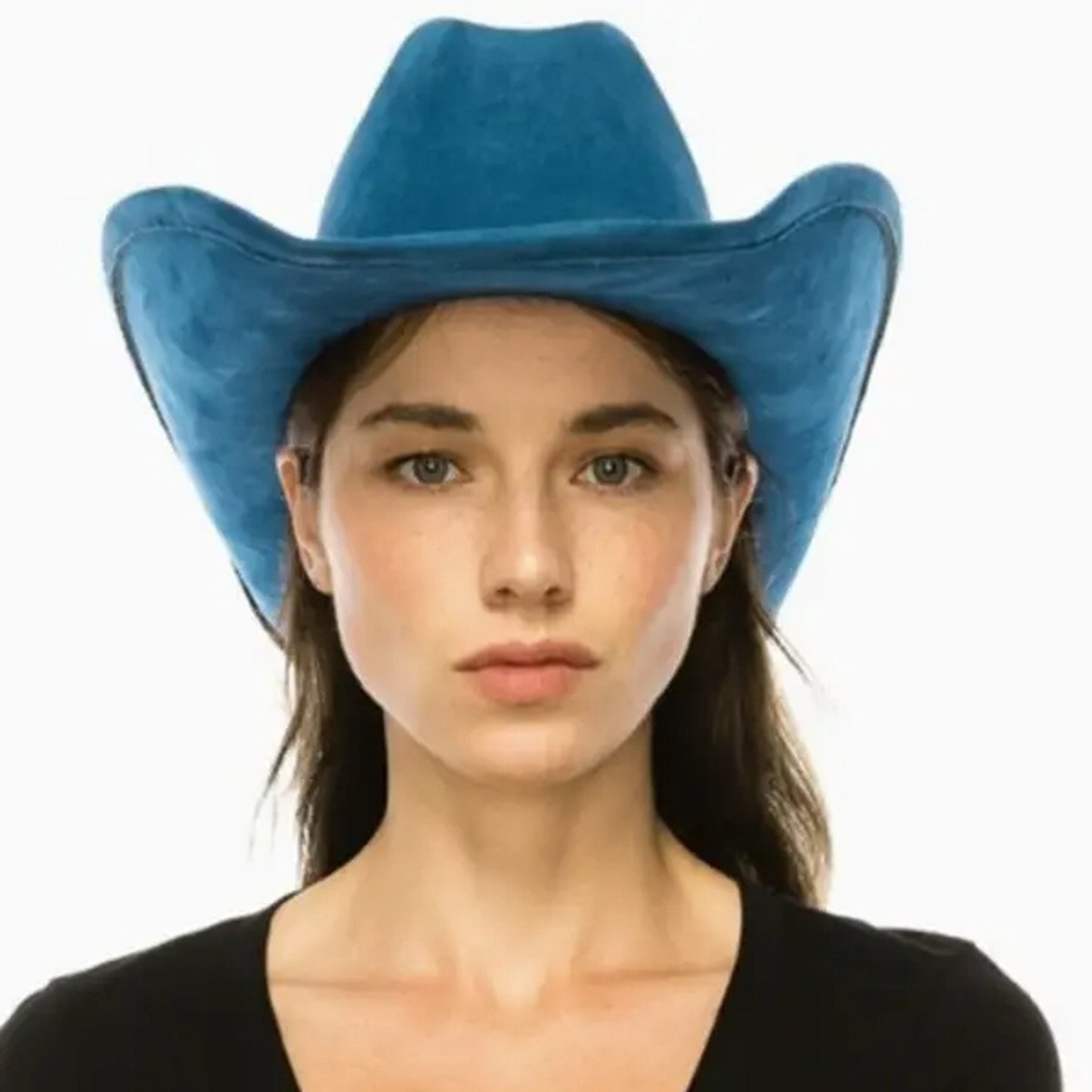 VEGAN SUEDE CATTLEMAN HAT