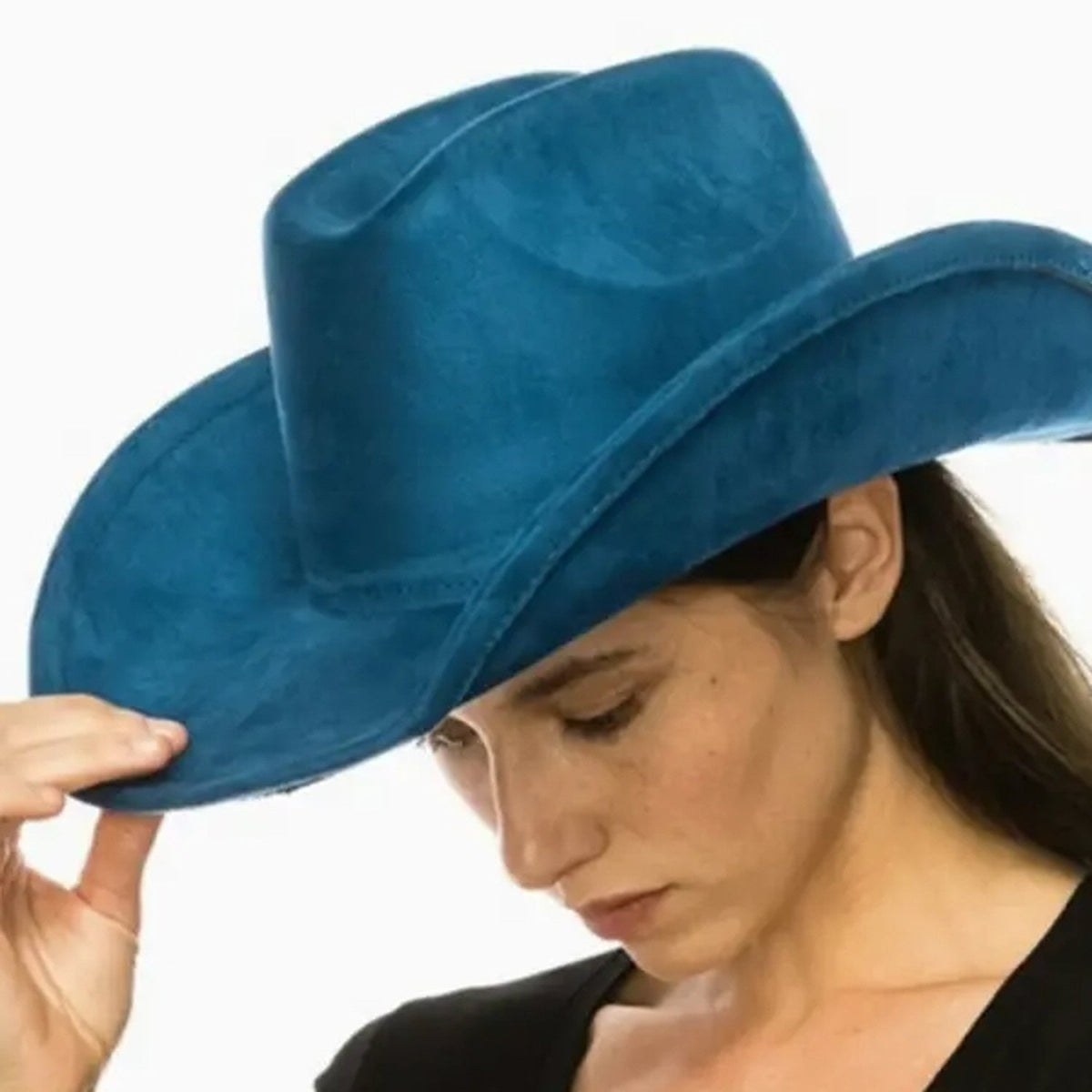 Vegan Suede Cattleman Hat