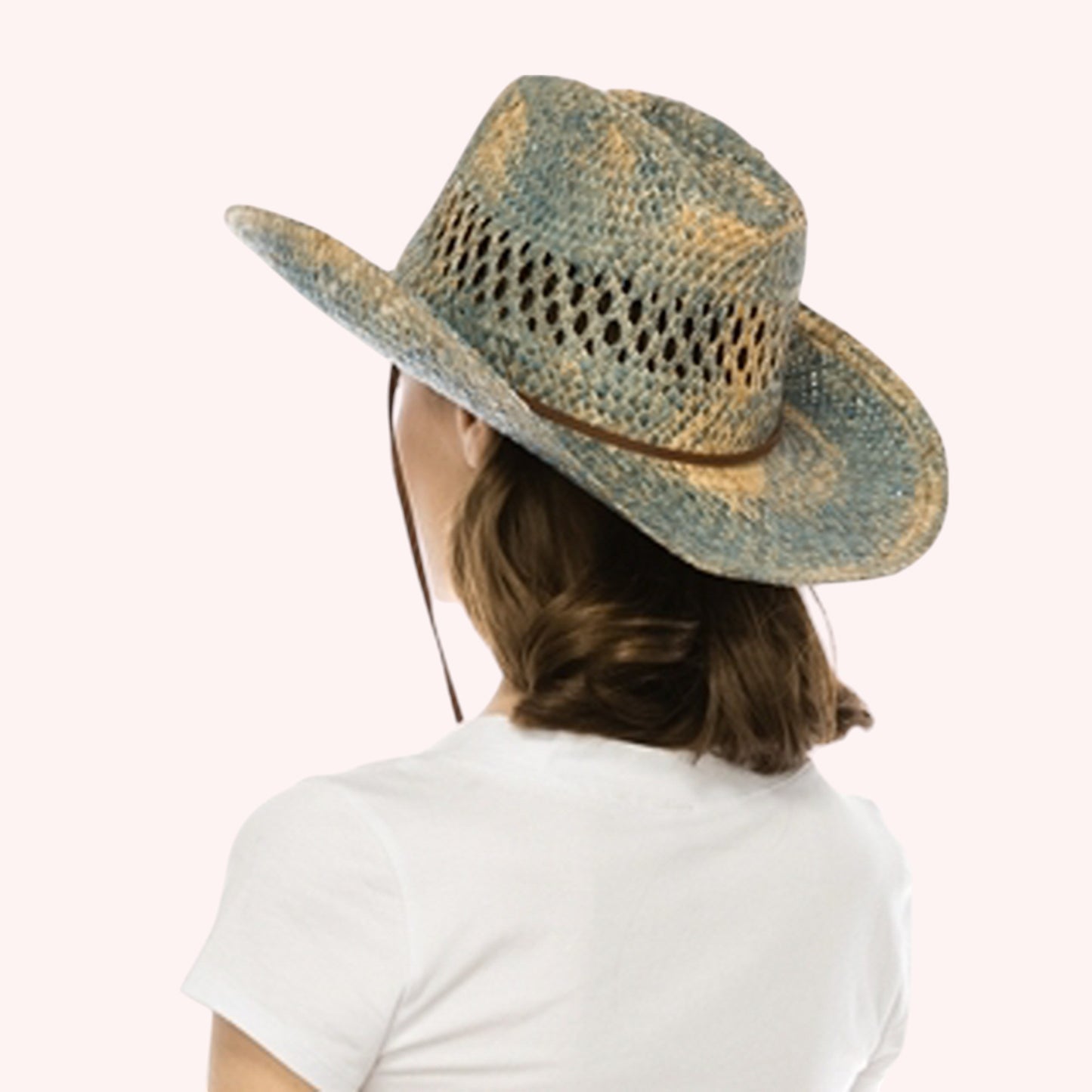 Blue Stain Seagrass Cowboy Hat