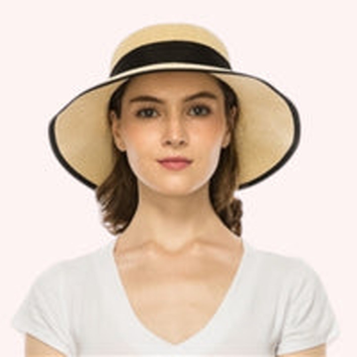 Split Back Toyo Sun Hat w/ Bow