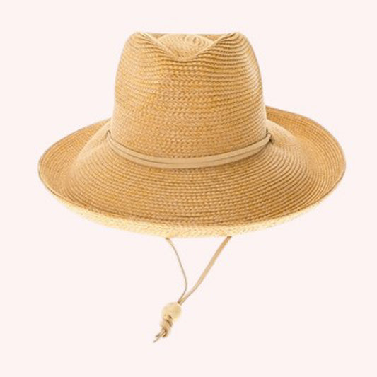 Packable Straw Safari Hat w/ Chin Cord – UPF 50