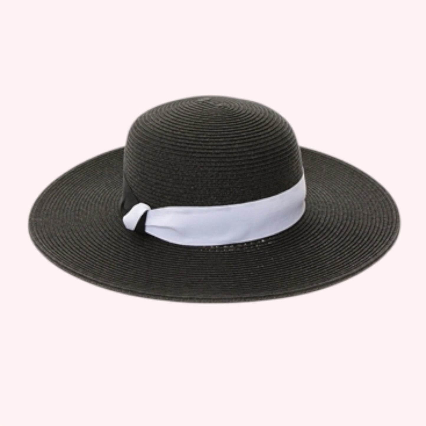 Straw Sun Hat w/ 2-Tone Band