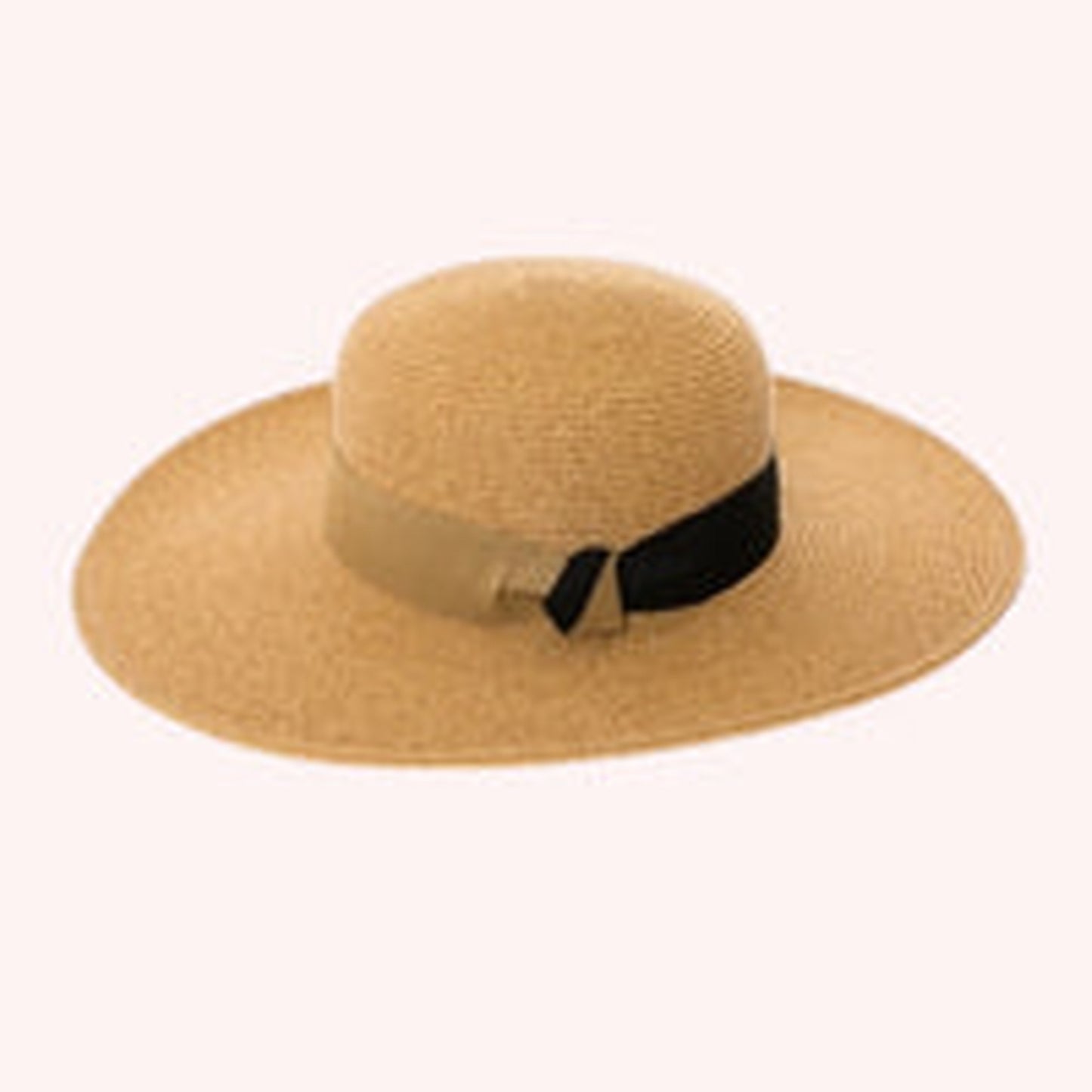 Straw Sun Hat w/ 2-Tone Band
